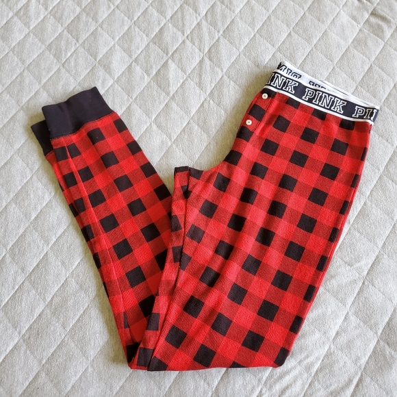 PINK Victoria's Secret Other - VS PINK Plaid Thermal Pajama Pants